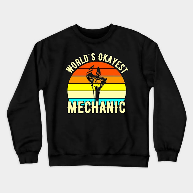 Car Mechanic Garage Auto Mechanic Mechanicial Gift Crewneck Sweatshirt by Tee__Dot